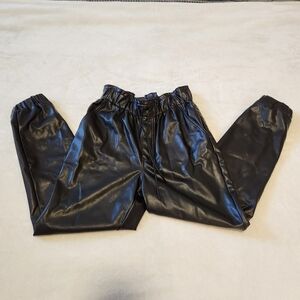 Abercrombie & Fitch Shiny Black Joggers